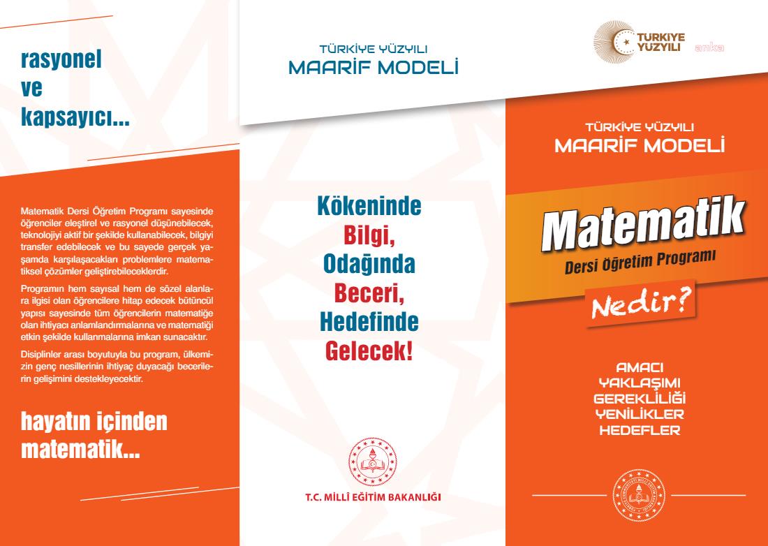 MEB YENİ MÜFREDATTA MATEMATİK DERSLERİNDE ALGORİTMA BİLİŞİM ODAKTA