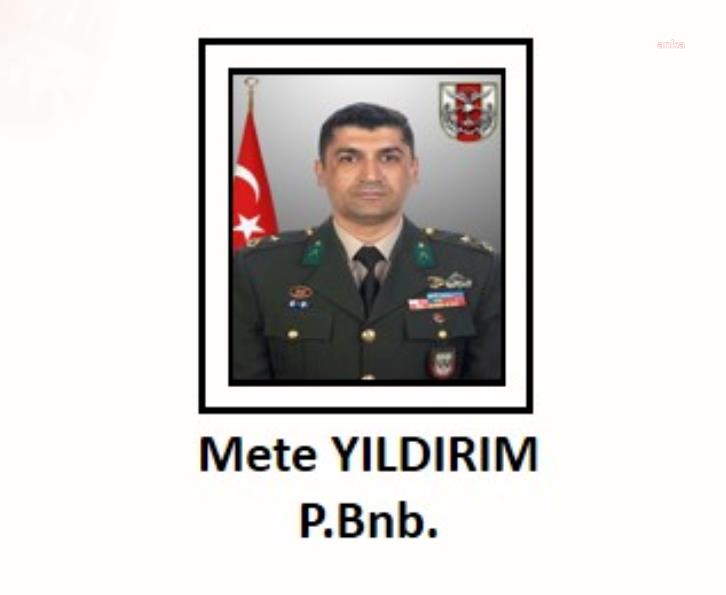 Msb Piyade Binbasi Mete Yildirim Sehit Oldu