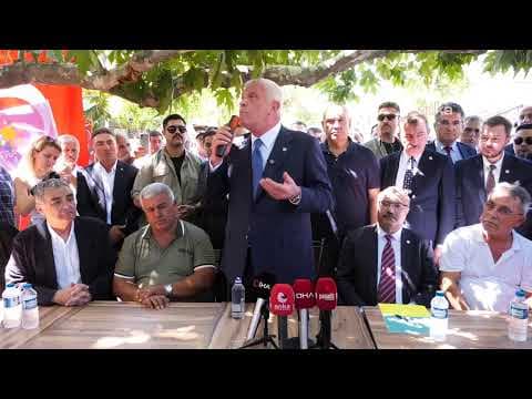 İYİ Parti Genel Başkanı Müsavat Dervişoğlu, Çeltikçi köyünde çiftçilerle buluştu #Canlı