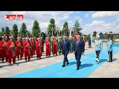 ABD Başkanı Donald Trump’ı Resmi Karşılama Töreni / Ankara #Canlı