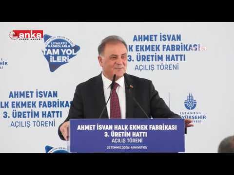 İBB Başkan Vekili Nuri Aslan, Ahmet İsvan Halk Ekmek Fabrikası 3. Hat Açılışında konuşuyor #Canlı