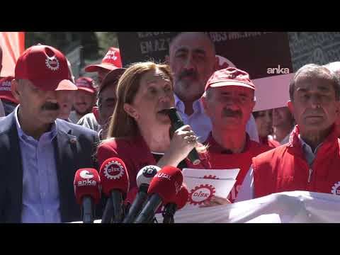 Arzu Çerkezoğlu, Çalışma ve Sosyal Güvenlik Bakanlığı önünde açıklama yapıyor #Canlı