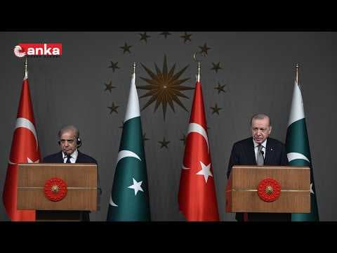Cumhurbaşkanı Erdoğan, Pakistan Başbakanı Şahbaz Şerif ile ortak basın toplantısı düzenliyor #Canlı