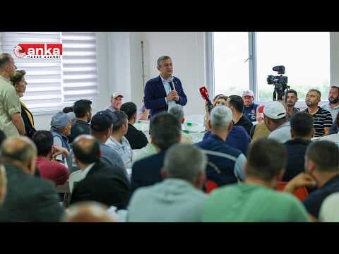 Özgür Özel, Burdur'da belediye işçileriyle bir araya geldi #Canlı