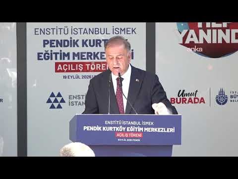 İBB Başkan Vekili Nuri Aslan, Pendik Enstitü İstanbul İSMEK açılışında konuşuyor/İstanbul #Canlı