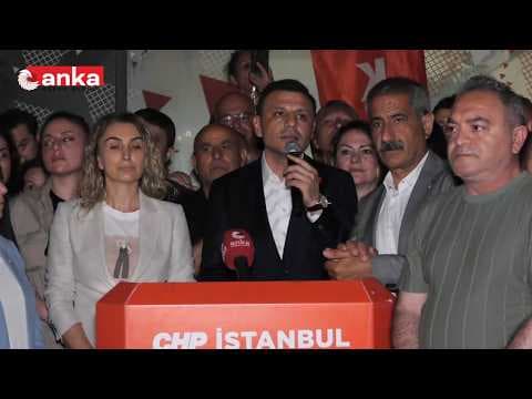 Özgür Çelik, CHP İstanbul İl Başkanlığı önünde açıklama yapıyor #Canlı
