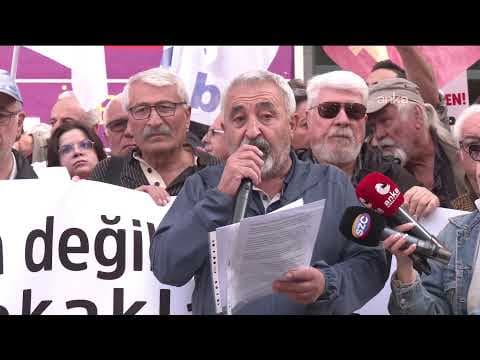 Tüm Emekliler Sendikası, Sakarya Caddesi'nde açıklama yapıyor #Canlı