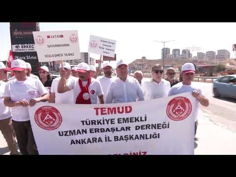 Murat Bakan'dan, Türkiye Emekli Uzman Erbaşlar Derneği'nin Ankara'ya başlattığı yürüyüşe destek