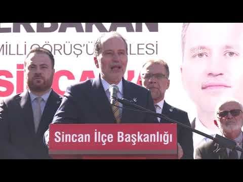 Yeniden Refah Partisi Genel Başkanı Fatih Erbakan, Sincan'daki halk buluşmasında konuşuyor #Canlı