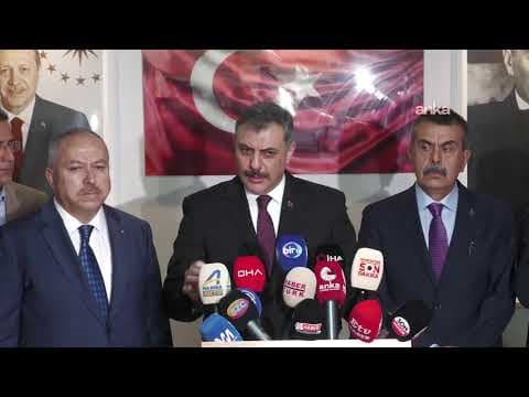 İçişleri Bakanı Mustafa Çiftçi ve Milli Eğitim Bakanı Yusuf Tekin açıklama yapıyor