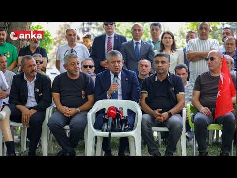 Özgür Özel'den şehit aileleri ve gazilerin oturma eylemine destek ziyareti #Canlı