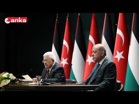 Cumhurbaşkanı Erdoğan, Filistin Devlet Başkanı Mahmud Abbas ile basın açıklaması düzenliyor #Canlı