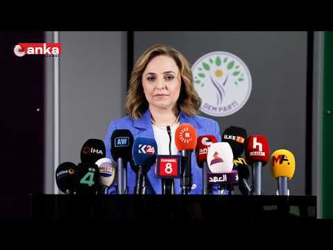 DEM Parti Sözcüsü Ayşegül Doğan, basın toplantısı düzenliyor #Canlı