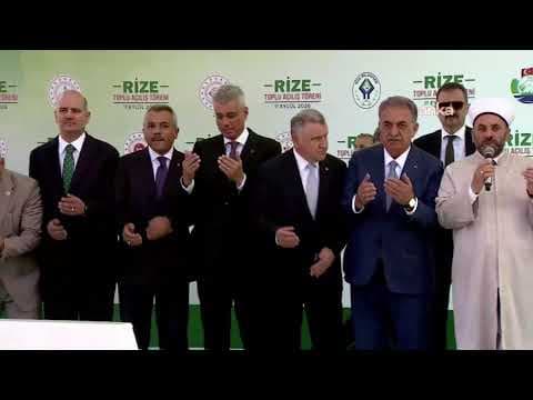 Cumhurbaşkanı Erdoğan, yapımı tamamlanan yatırımların toplu açılış töreninde konuşuyor / Rize #Canlı