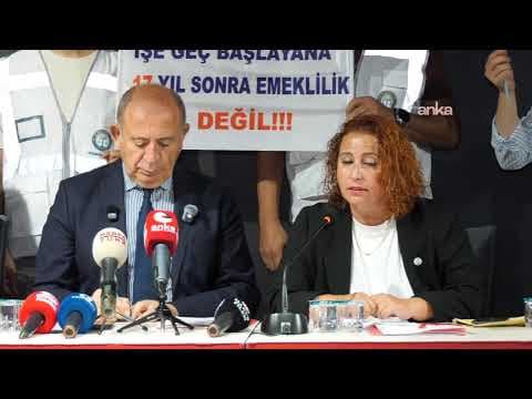 Gürsel Tekin, partisine katılanlar için düzenlenen rozet takma töreninde konuşuyor
