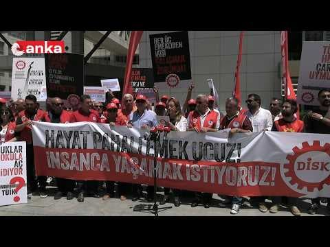 DİSK Genel Başkanı Arzu Çerkezoğlu, İstanbul Vergi Dairesi önünde açıklama yapıyor #Canlı