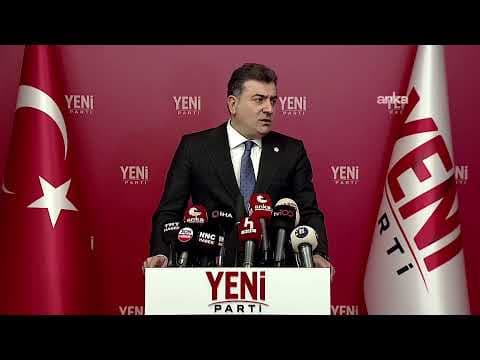 YENİ Parti Sözcüsü Zeynel Emre, parti genel merkezinde basın açıklaması yapıyor #Canlı