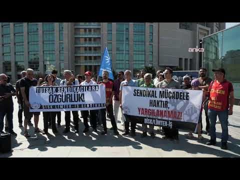 Limter - İş sendikasının tutuklu bulunan eski başkanı Kamber Saygılı için açıklama yapılıyor