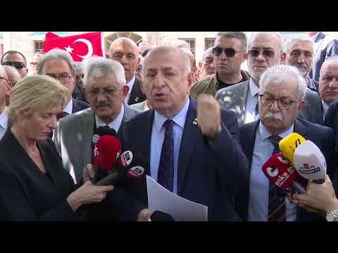 Zafer Partisi Genel Başkanı Ümit Özdağ, 1. TBMM Binası önünde basın açıklaması yapıyor #Canlı