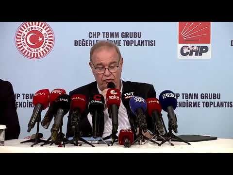 CHP Grup Başkanı Faik Öztrak basın toplantısı düzenliyor