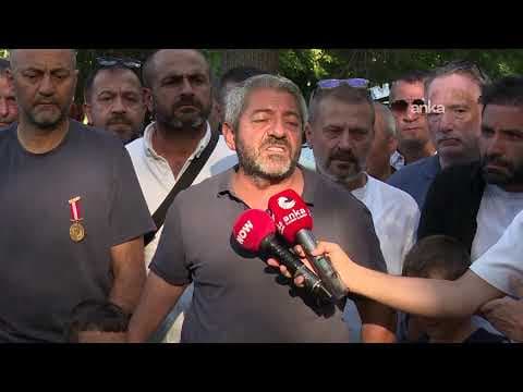Şehit Aileleri ve Gaziler Derneği Genel Başkanı Erdem Çerçioğlu Kurtuluş Parkı'nda açıklama yapıyor