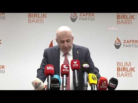 Zafer Partisi Genel Başkanı Ümit Özdağ, parti genel merkezinde basın toplantısı düzenliyor #Canlı