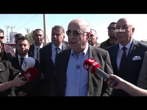 Ümit Özdağ, tamamlanmamış Manavgat Devlet Hastanesi önünde açıklama yapıyor / Antalya #Canlı
