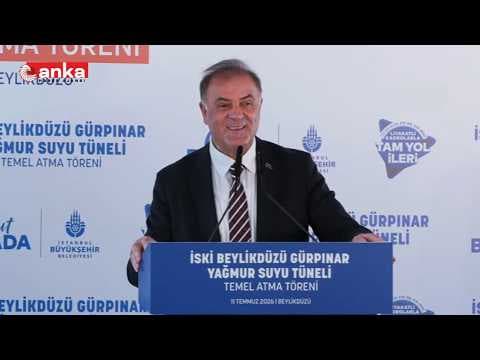 İSKİ Beylikdüzü Gürpınar Yağmur Suyu Tüneli temel atma töreni #Canlı