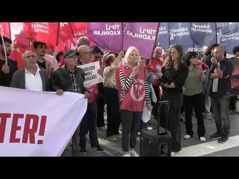 TİP, EMEP, EHP, TÖP, geçinemeyen tüm emekli ve emekçiler için Kadıköy'de açıklama yapıyor #Canlı