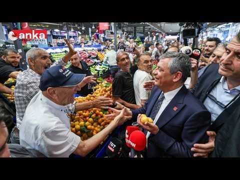 Özgür Özel, Ulus Hali'nde esnafı ziyaret ediyor #Canlı