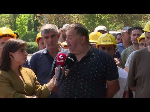 Bağımsız Maden İş Sendikası üyesi madencilerin eylemi devam ediyor