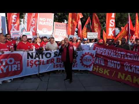 DİSK'ten İstanbul'da "NATO'ya Hayır" açıklaması #Canlı