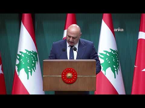 Cumhurbaşkanı Erdoğan, Lübnan Cumhurbaşkanı Joseph Avn ile ortak basın açıklaması yapıyor #Canlı