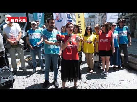 Sağlık meslek örgütleri, İstanbul İl Sağlık Müdürlüğü önünde açıklama yapıyor #Canlı