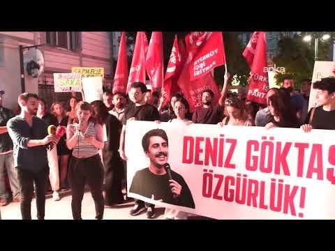 Tutuklu komedyen Deniz Göktaş’a destek için açıklama yapılıyor / İstanbul #Canlı