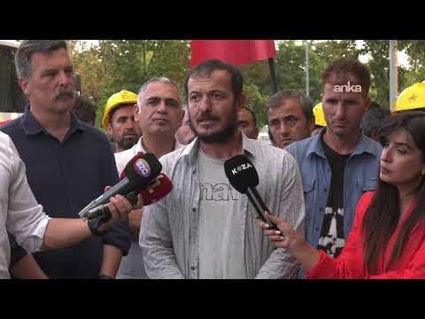 Madenciler, Enerji ve Tabii Kaynaklar Bakanlığı önünde açıklama yapıyor #Canlı