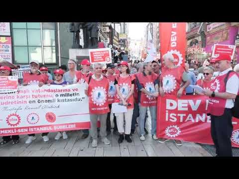 Dev Emekli Sen İstanbul Şubeleri, Şirinevler Meydanı'nda açıklama yapıyor #Canlı