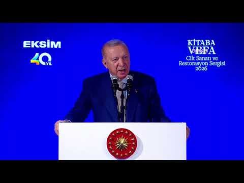 Cumhurbaşkanı Erdoğan, Kitaba Vefa: Cilt Sanatı ve Restorasyon Sergisi'nde konuşuyor #Canlı