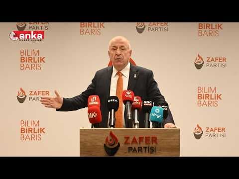 Zafer Partisi Genel Başkanı Ümit Özdağ, partisinin genel merkezinde basın toplantısı yapıyor #Canlı