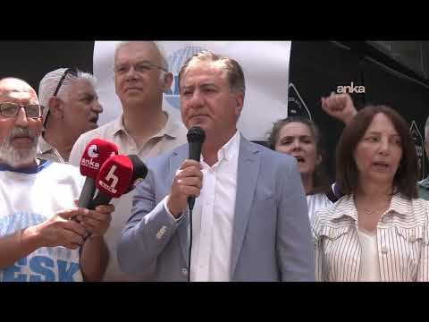 CHP Grup Başkanvekili Murat Emir'den, KESK'in başlattığı "Adalet Nöbeti"ne destek ziyareti #Canlı