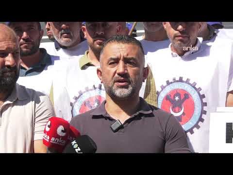 Türkiye Maden-İş Sendikası üyeleri, Yıldızlar SSS Holding önünde açıklama yapıyor #Canlı