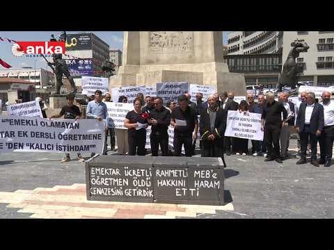 Ücretli Öğretmenler Dayanışma Derneği, Ulus Atatürk Heykeli önünde açıklama yapıyor #Canlı
