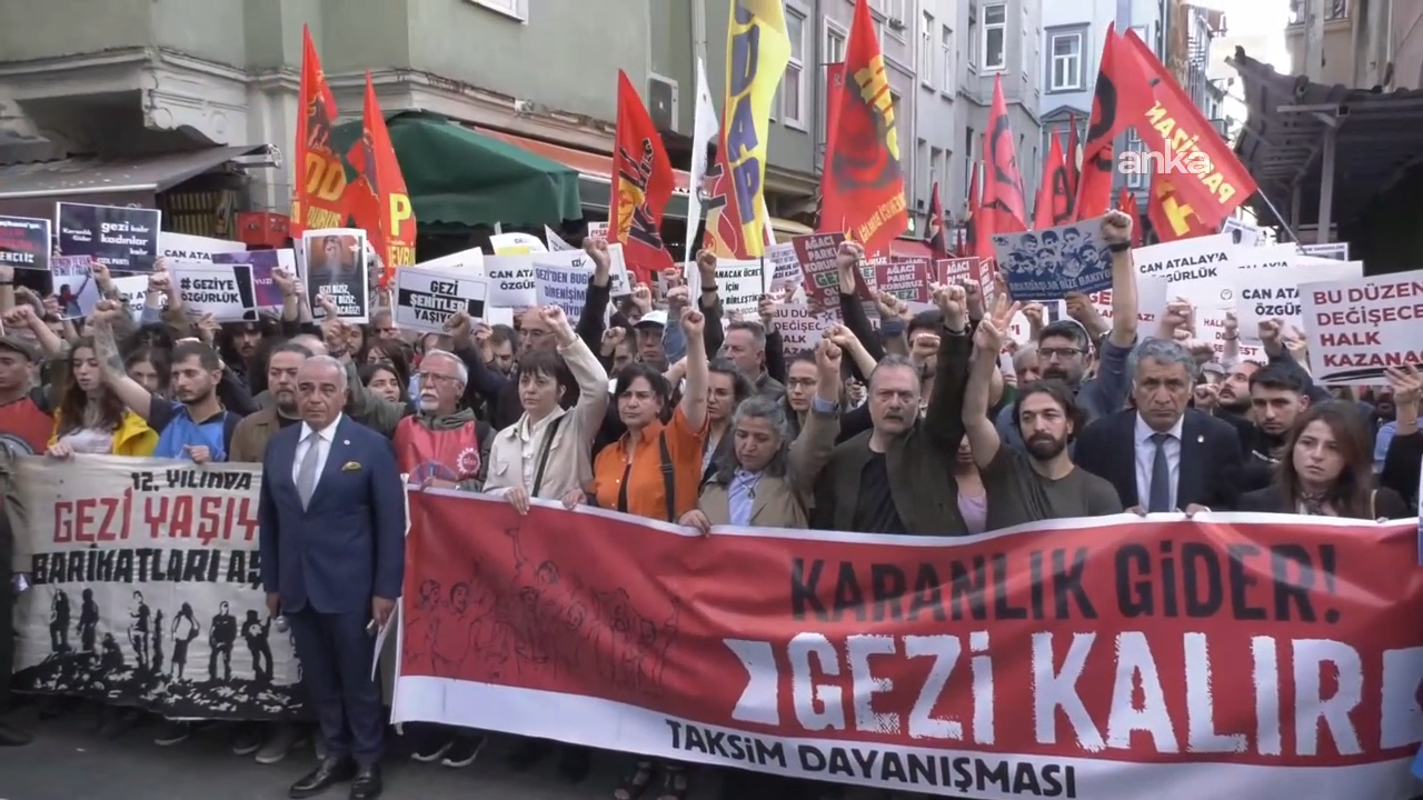 Gezi'nin 12. yıl dönümünde Beyoğlu'nda anma: Gezi'den darbe çıkarmak beyhude bir çabadır
