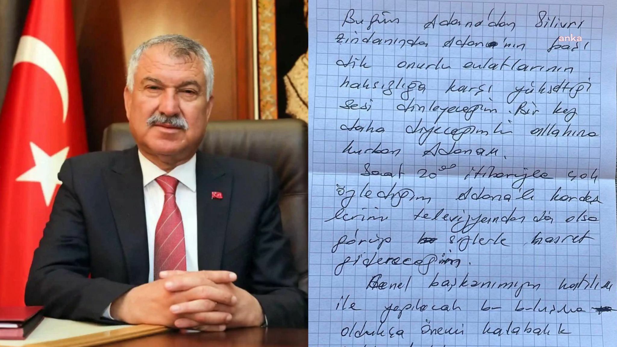 Zeydan Karalar: Bugün Silivri zindanında Adana'nın başı dik, onurlu evlatlarının haksızlığa karşı yükselttiği sesi dinleyeceğim