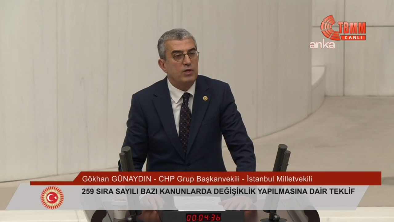Gökhan Günaydın: Derdiniz vatandaşın sırtına birazcık daha binmektir ve üstelik de hiç utanmadan bunu yapıyorsunuz