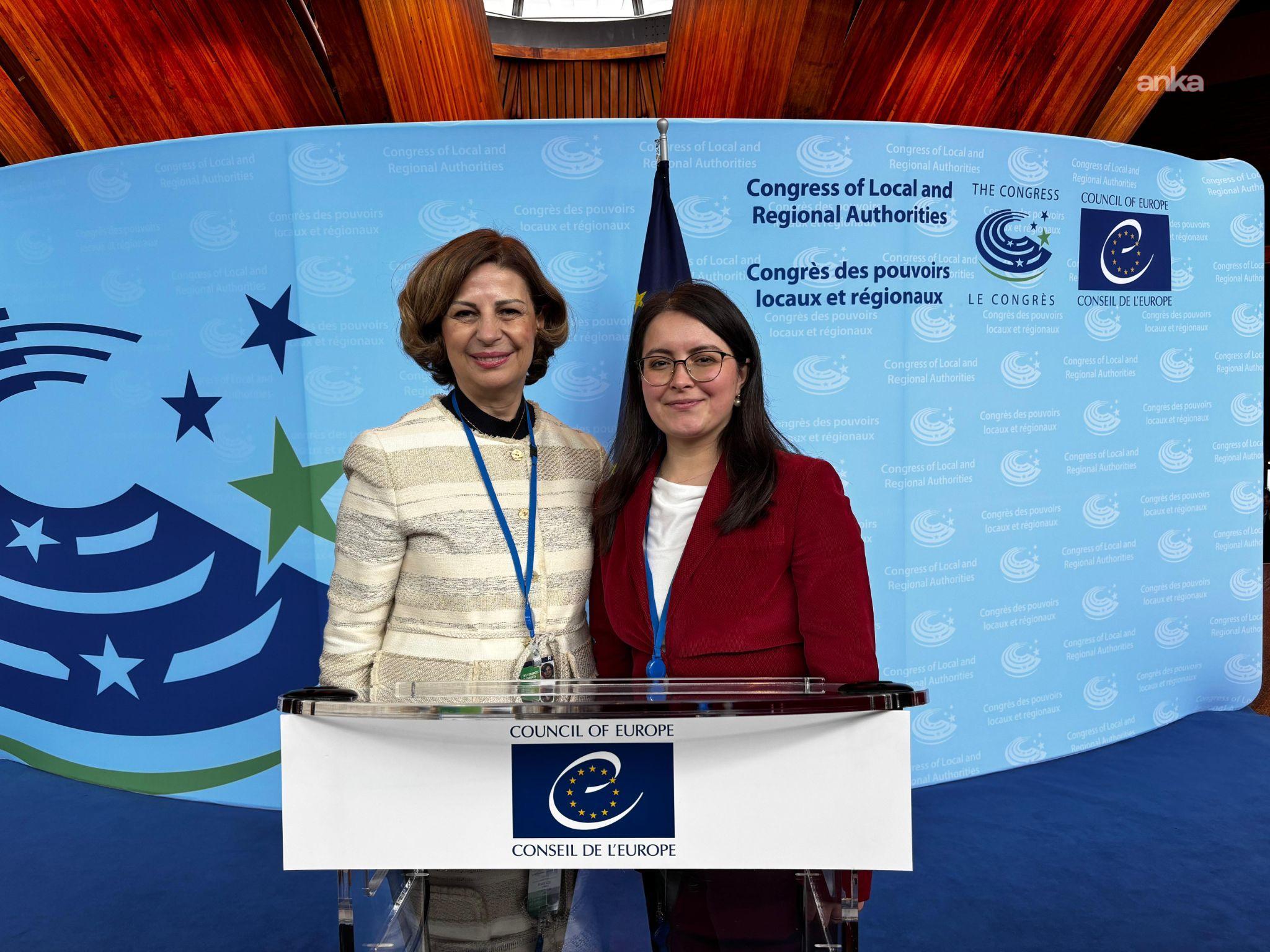 Türkiye’nin en genç il genel meclis üyesi Avrupa Konseyi Yerel Yönetimler Kongresi’nde konuştu