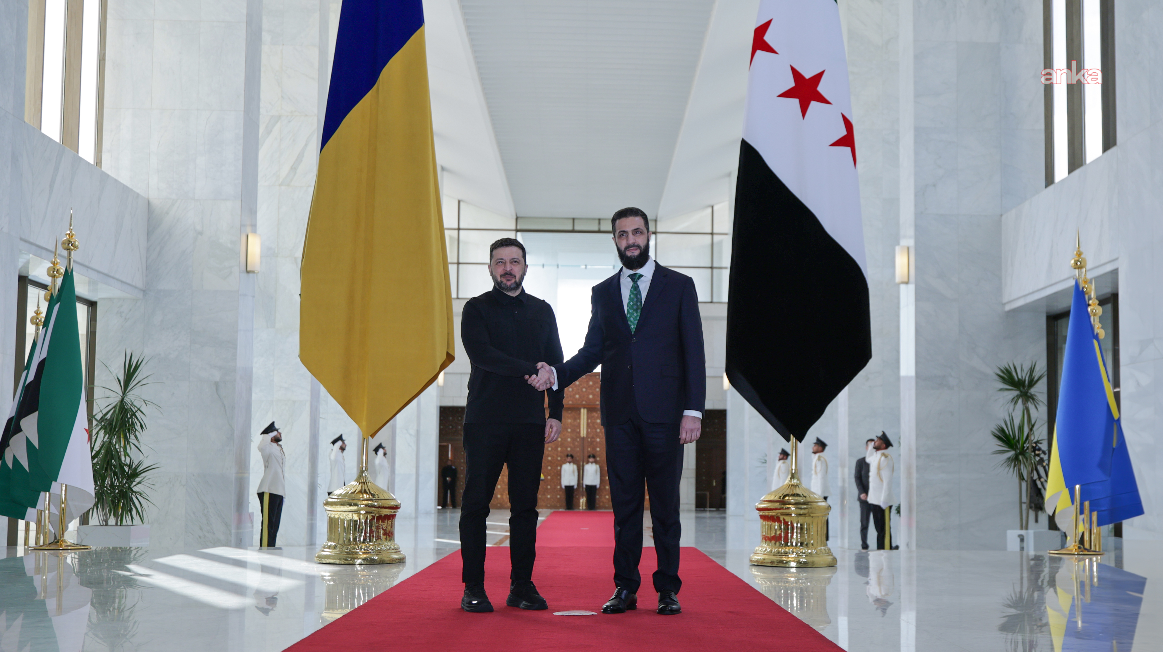 Zelensky ile Şara Şam'da görüştü: İkili ilişkiler ve ekonomik iş birliği ele alındı