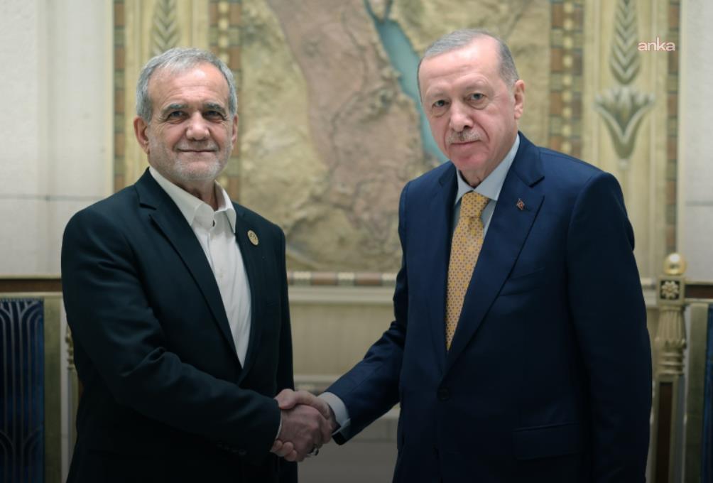 Cumhurbaşkanı Erdoğan, İran Cumhurbaşkanı Mesud Pezeşkiyan ile görüştü