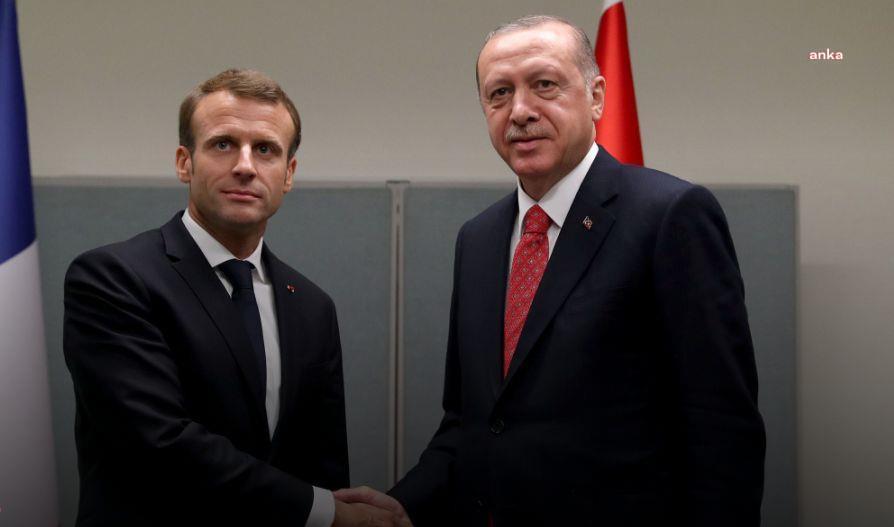 Cumhurbaşkanı Erdoğan, Fransa Cumhurbaşkanı Macron ile görüştü