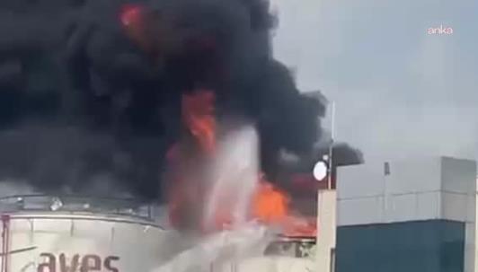 Mersin'de dolum tesisindeki yangın büyük ölçüde kontrol altına alındı